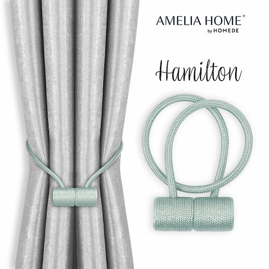 Curtains - Accessories HAMILTON color light blue ameliahome