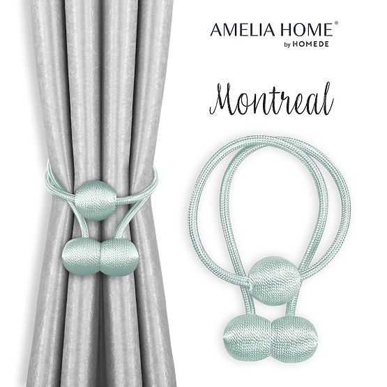 Curtains - Accessories MONTREAL color light blue ameliahome