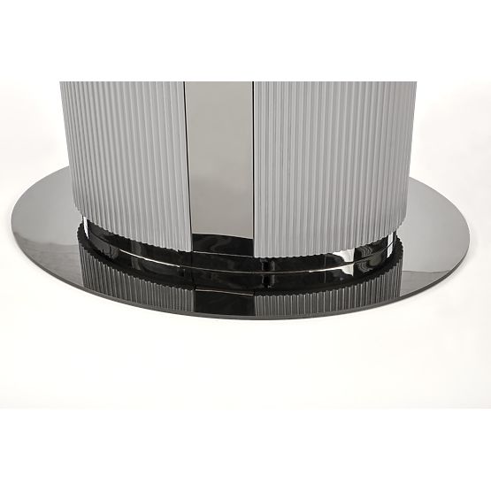 DANCAN Extendable Table, White Marble / Gray / Light Gray / Black (3p=1pc)