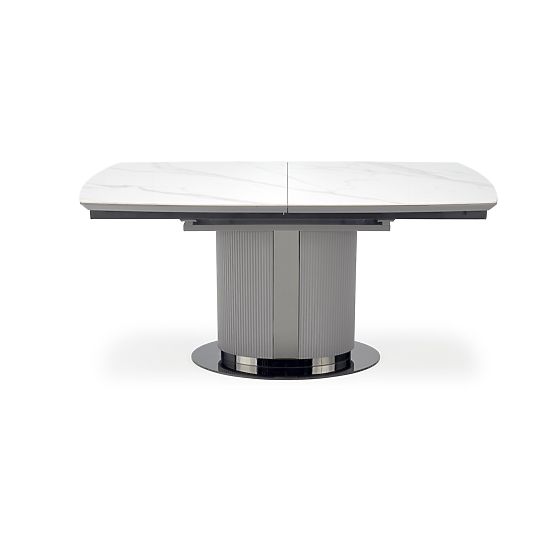 DANCAN Extendable Table, White Marble / Gray / Light Gray / Black (3p=1pc)