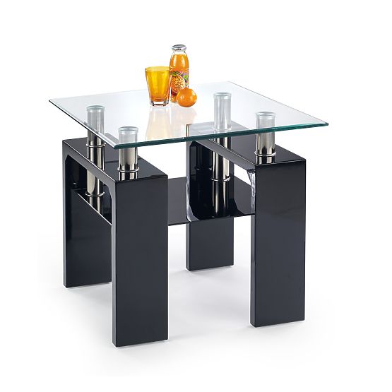 DIANA H KWADRAT coffee table black lacquered (2p=1pc)