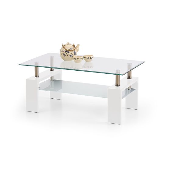 DIANA INTRO white lacquered coffee table (2p=1pc)