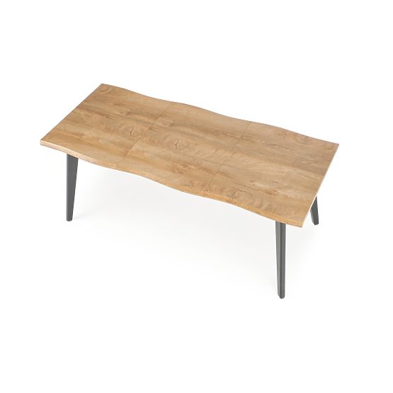 DICKSON 2 Extendable Table 150-210/90 cm, Top - Natural, Legs - Black (2p=1pc)