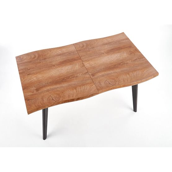 DICKSON Extendable Table 120-180/80 cm, Top - Natural, Legs - Black (2p=1pc)