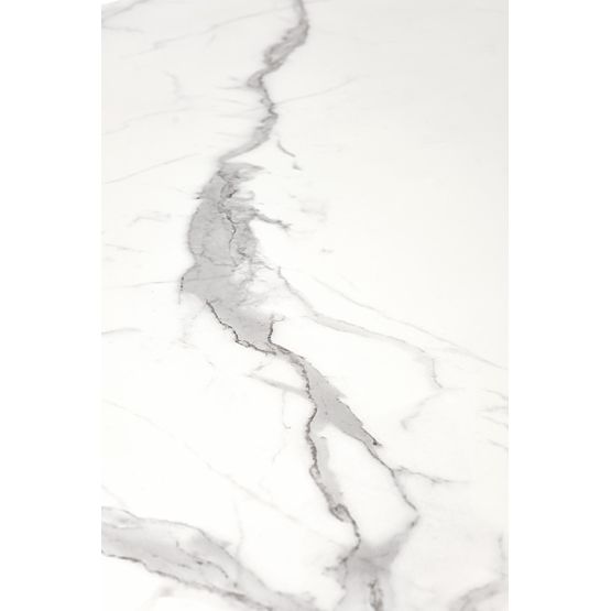 DIESEL extendable table top - white marble / dark gray, legs - black (2p=1pc)