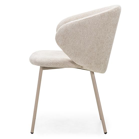 Dining Chair Adrano, Light Beige/Beige Legs