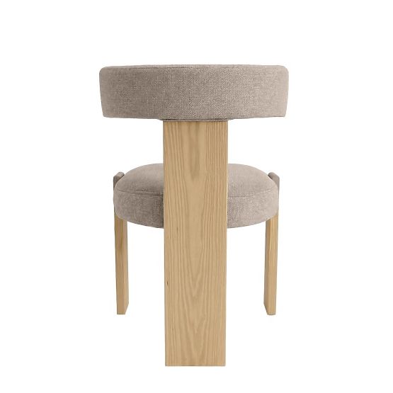 Dining Chair Bali, Wooden, Beige/Ash
