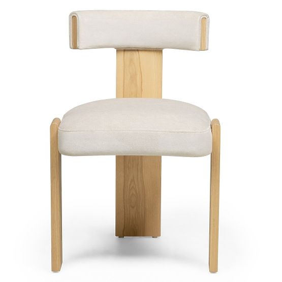 Dining Chair Bali, Wooden, Beige/Ash