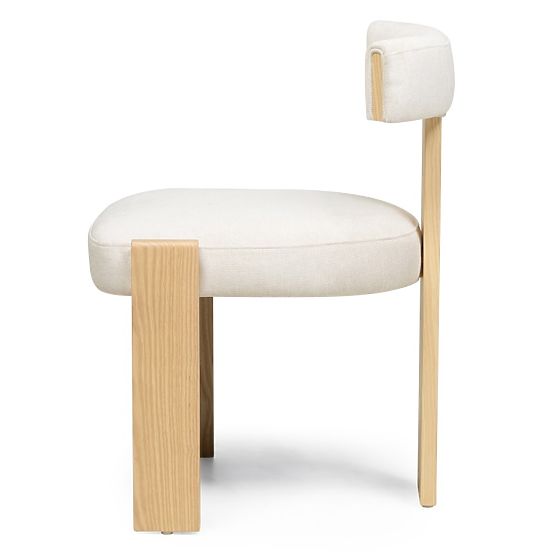 Dining Chair Bali, Wooden, Beige/Ash