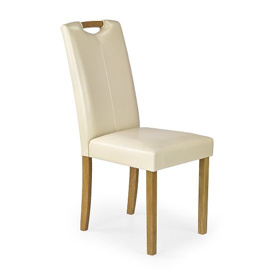 Dining Chair CARO - Cream/Beech