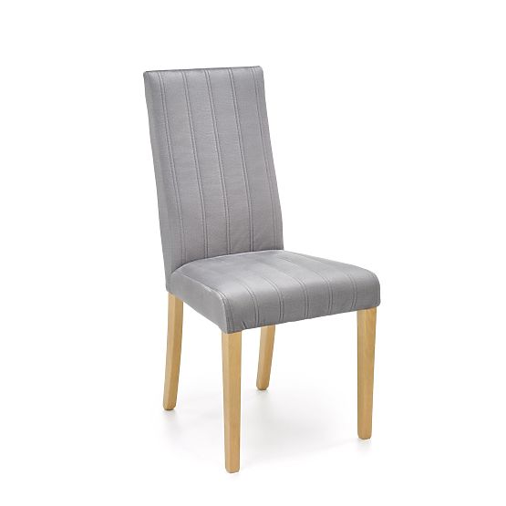 Dining Chair DIEGO 3 - Light Grey/Natural