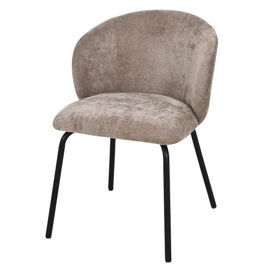 Dining Chair Larisa, Brown/Black Legs