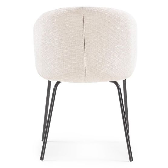 Dining Chair Larisa, Light Beige/Black Legs