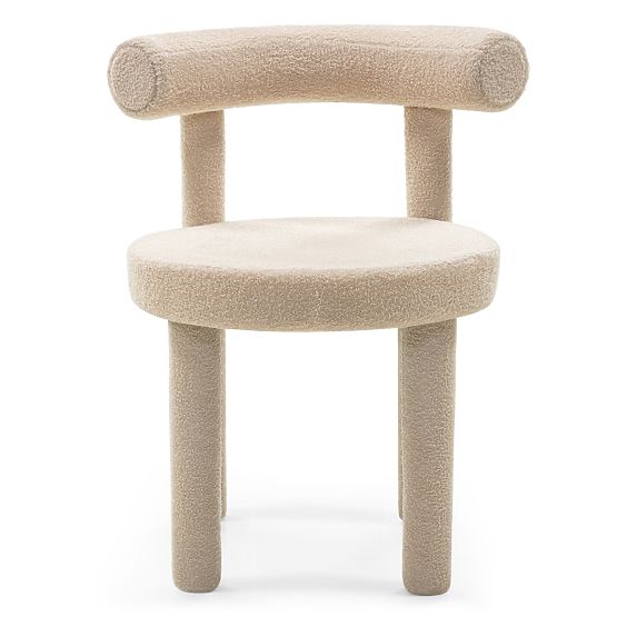 Dining Chair Pedro 2.0, Beige, Boucle