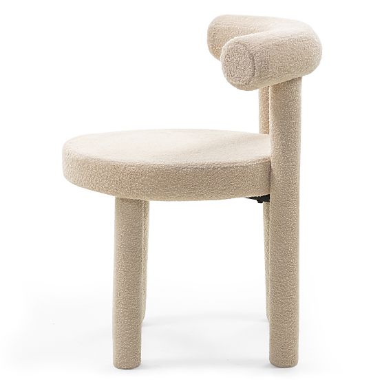 Dining Chair Pedro 2.0, Beige, Boucle