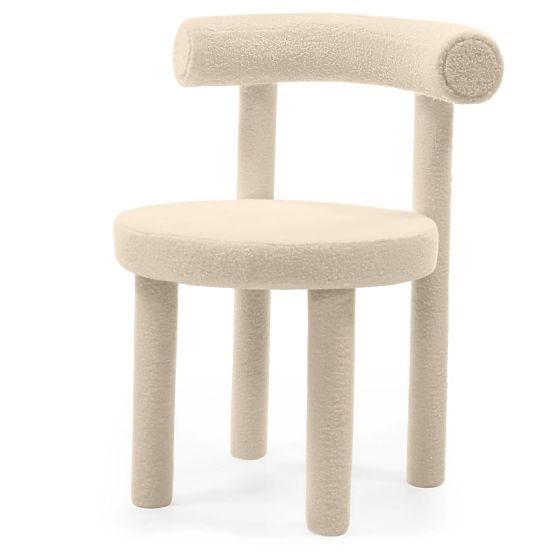 Dining Chair Pedro 2.0, Cream, Boucle