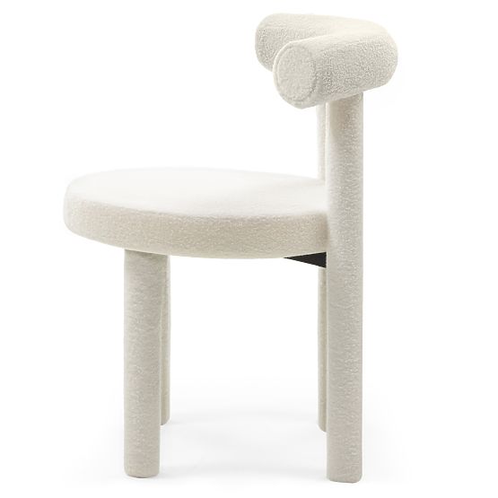 Dining Chair Pedro 2.0, Ecru, Boucle
