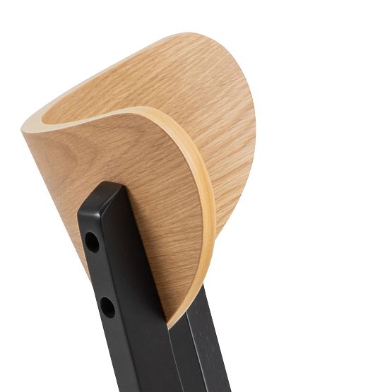 Dining Chair Roxby Black/Oak