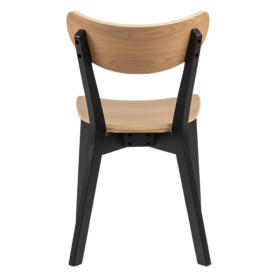 Dining Chair Roxby Black/Oak