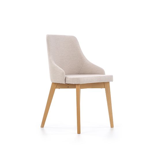Dining Chair TOLEDO - Honey Oak/Cream