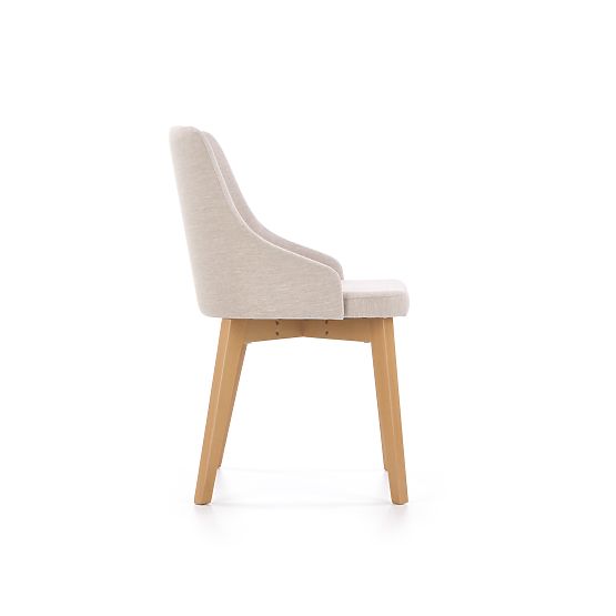 Dining Chair TOLEDO - Honey Oak/Cream