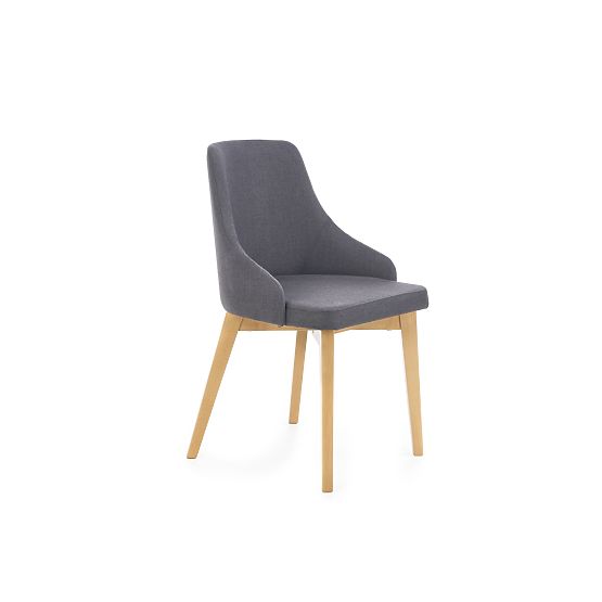 Dining Chair TOLEDO - Honey Oak/Dark Gray