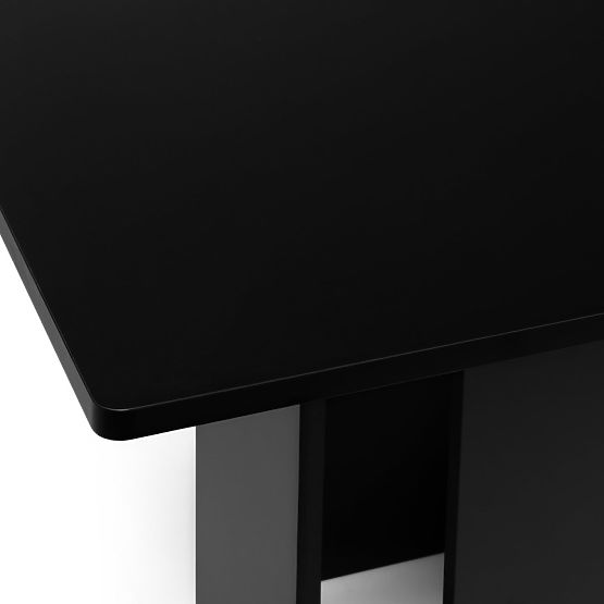 Dining Table Gasper 100 cm, Square, Black