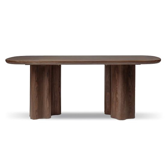 Dining Table Jalo 200x100 cm, Dark Walnut