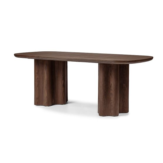 Dining Table Jalo 200x100 cm, Dark Walnut