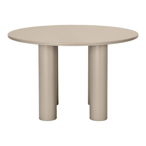 Dining Table Kairo 120 cm, Round, Dark Beige