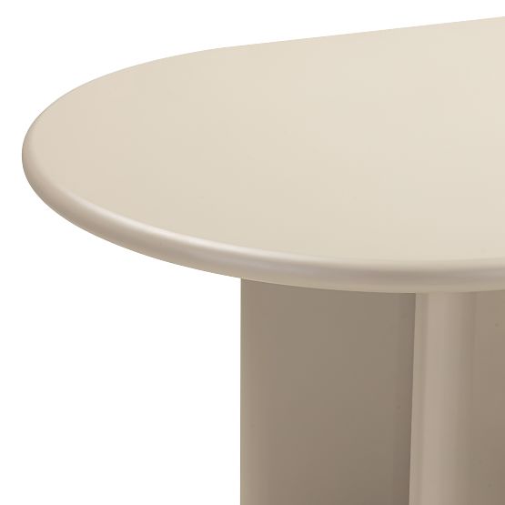 Dining Table Lima 220 cm, Dark Beige, Oval