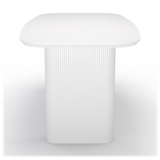 Dining Table Mesilla White, Slats