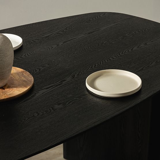 Dining Table Oriento 200 cm, Oval, Ash Veneer