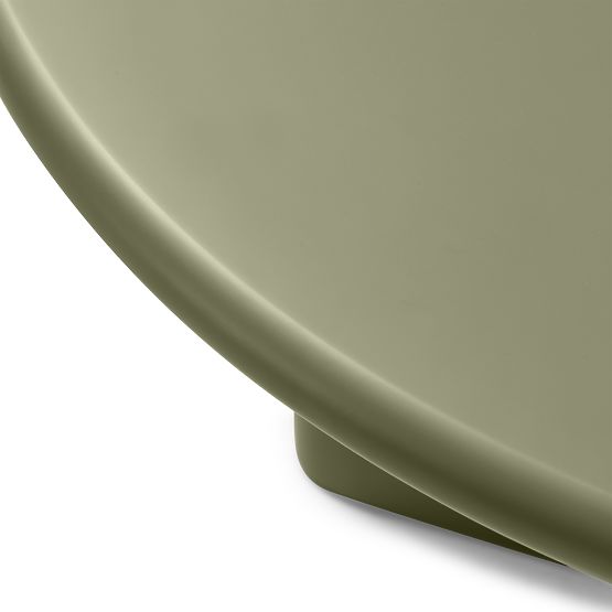 Dining Table Poem 120 cm, Round, Olive, Matte