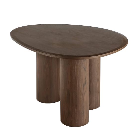 Dining Table Vesper 140 cm, Dark Walnut