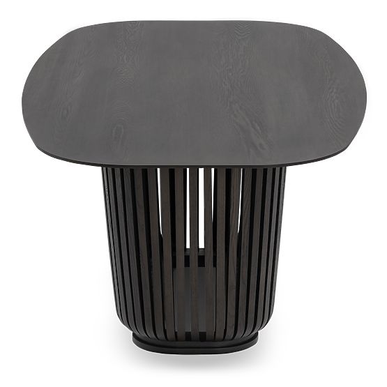 Dining Table with Slats Araia Black Ash