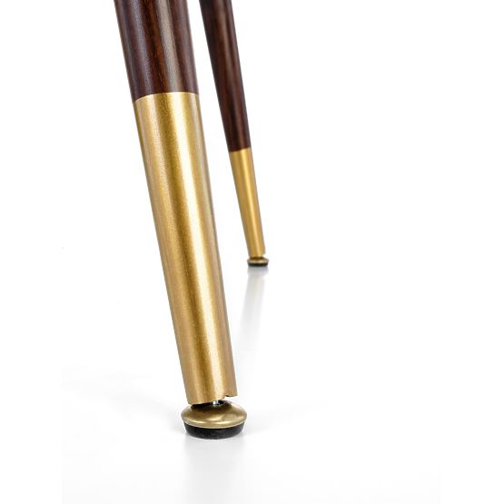 DOMENICO Table Top - Walnut, Legs - Walnut / Gold (2p=1pc)