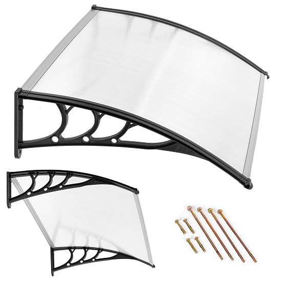 Door Canopy 100x80 cm Polycarbonate Cover 100x80 cm