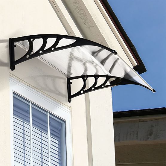 Door Canopy 120x80 cm Polycarbonate Awning