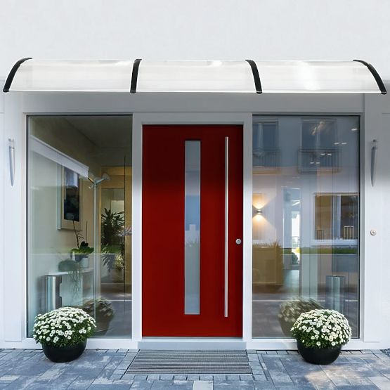 Door Canopy 150x100 cm Shelter Protection Polycarbonate