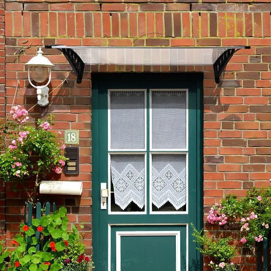 Door Canopy 150x80 cm Shelter Protection Polycarbonate