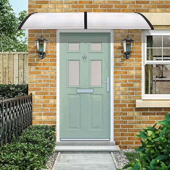 Door Canopy 150x80 cm Shelter Protection Polycarbonate