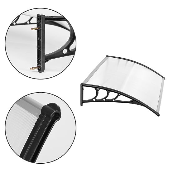 Door Canopy 150x80 cm Shelter Protection Polycarbonate