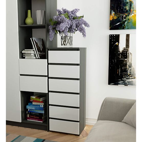 DRESSER CL6 PK GRAPHITE GRAY / WHITE