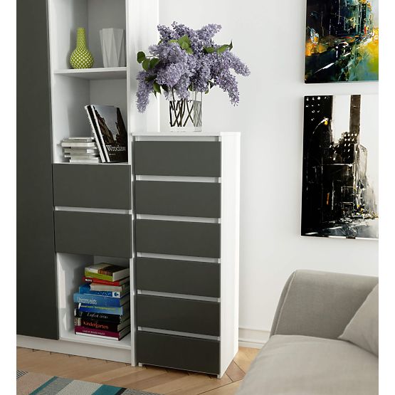 DRESSER CL6 PK WHITE / GRAY