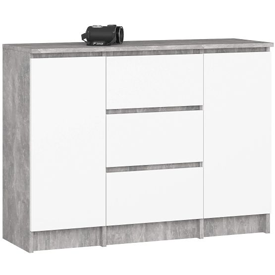 Dresser K100 2D 3SZ Concrete / White