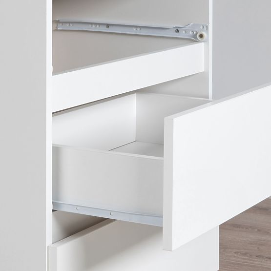 Dressing Table with Mirror CLP P-2/SL 900x600 LEFT PK WHITE