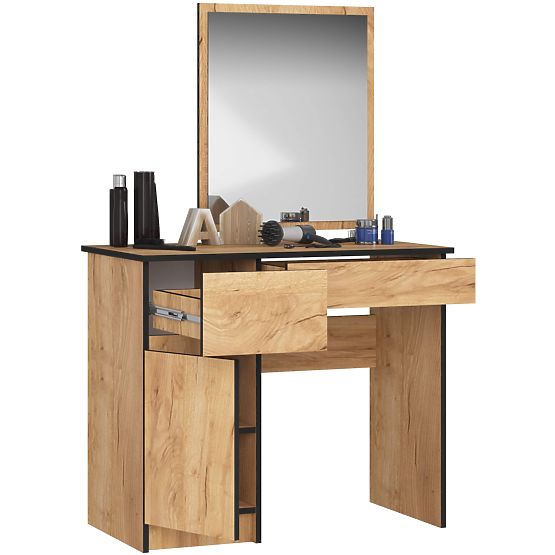 Dressing Table with Mirror CLP P-2/SL Left PK Oak Craft