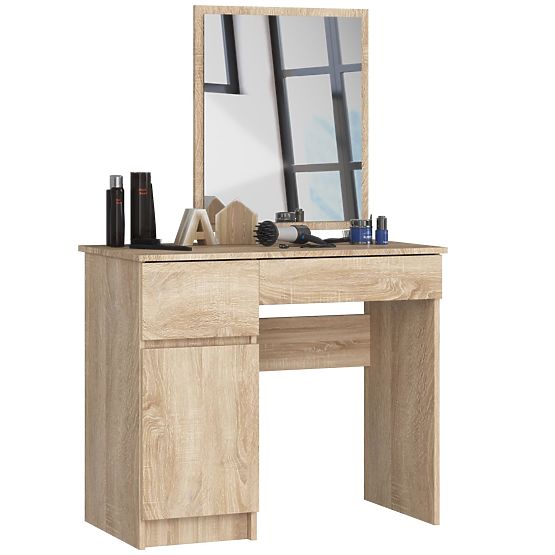 Dressing Table with Mirror CLP P-2/SL LEFT PK OAK SONOMA