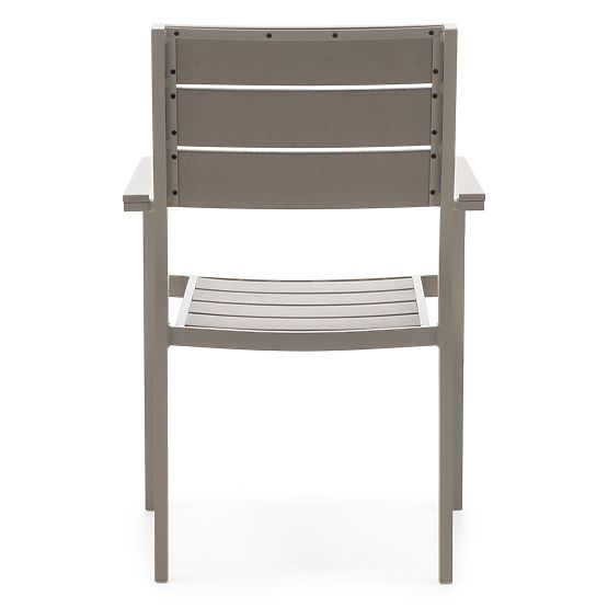 Drillo Garden Chair Aluminum, Beige-Grey, Polywood
